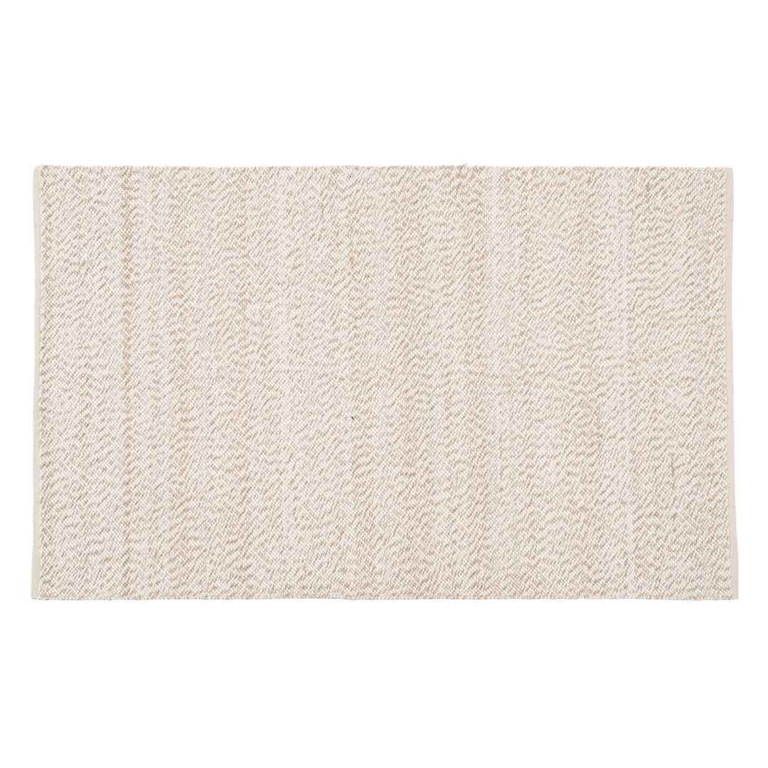 Handgefertigter Teppich Bilton in Beige