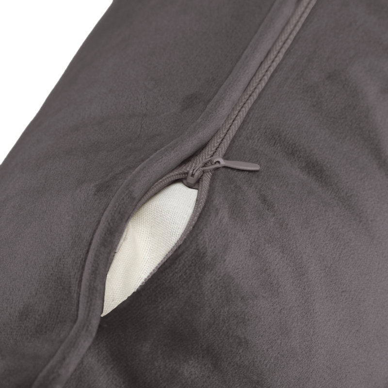 Coussin en velours Elite, H 20 po x l 20 po, Bleu sarcelle