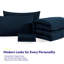 Ensemble de literie pour grand lit simple 7 pièces Campus Ready Dorm, édredon, oreillers et draps-114192876