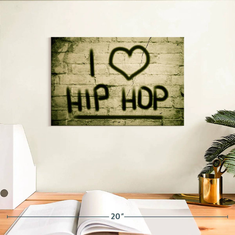 Tergel I Love Hip Hop, H 8 po x l 12 po