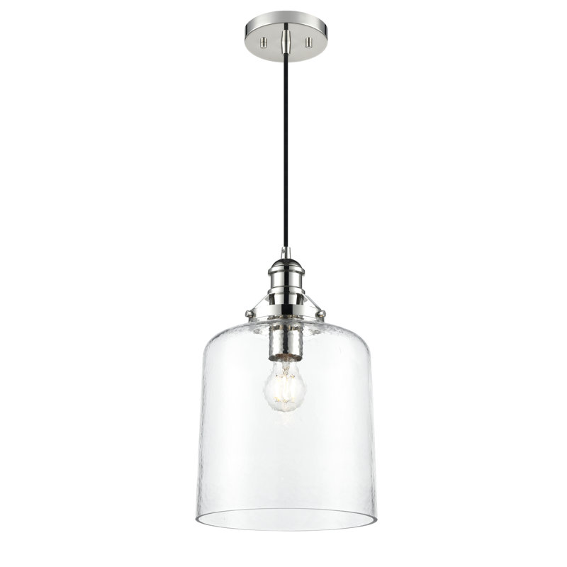 Luminaire suspendu 1 lumière Aloni, Nickel poli