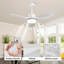 Ventilateur de plafond moderne à 3 pales avec lumière DEL et télécommande-2014524925-2014524920-2014524918