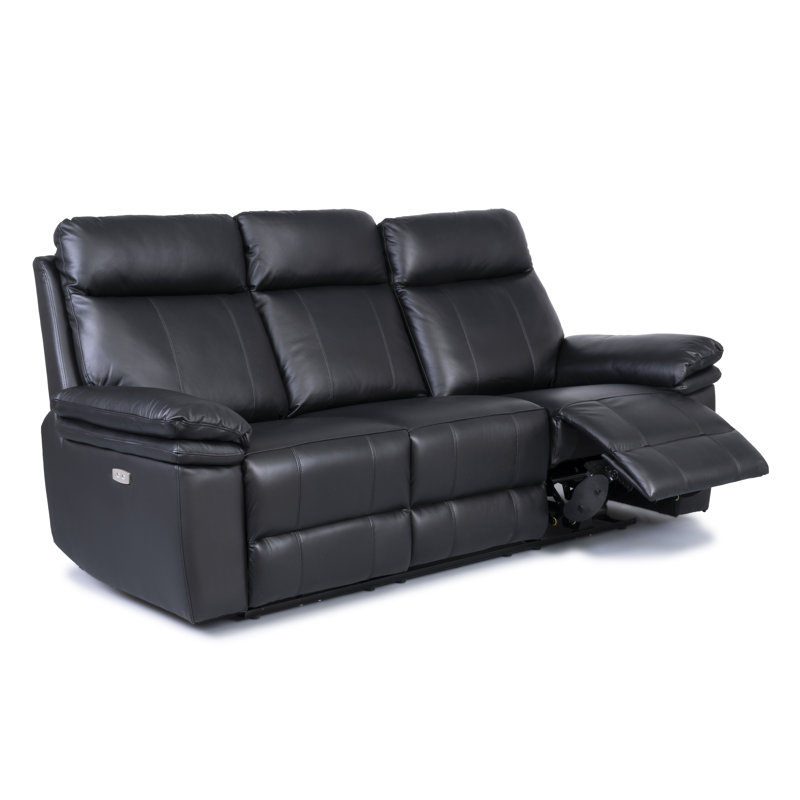 Cooney 3 Seater Electric Reclining Sofa, Black