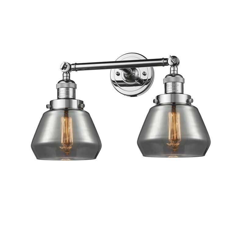 Éclairage pour salle de bain à intensité variable 2 lumières Chill, Plaqué couleur fumée, Ampoule DEL 6 watts Vinage