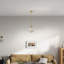 Quatre luminaires suspendus avec verre transparent-472118465