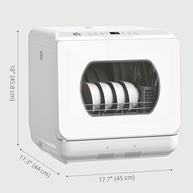 Lave-vaisselle de comptoir avec 5 programmes de lavage