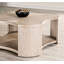 Table basse avec tablette inférieure ouverte
