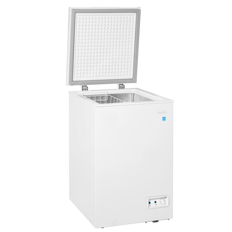 3.5 Cubic Feet Chest Freezer with Adjustable Temperature Controls