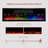 Vibrance Recessed or Wall Mounted Electric Fireplace Heater, Multi-Flame Colours, Voice Assistant Compatible, Logs & Crystals, Remote Control-102270339