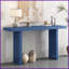 U_STYLE Table basse en placage de chêne - Polyvalente pour le salon / entrée, plateau spacieux et amp; Assemblage facile-1851286781