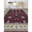 Tapis rouge et crème noué à la main de haute qualité