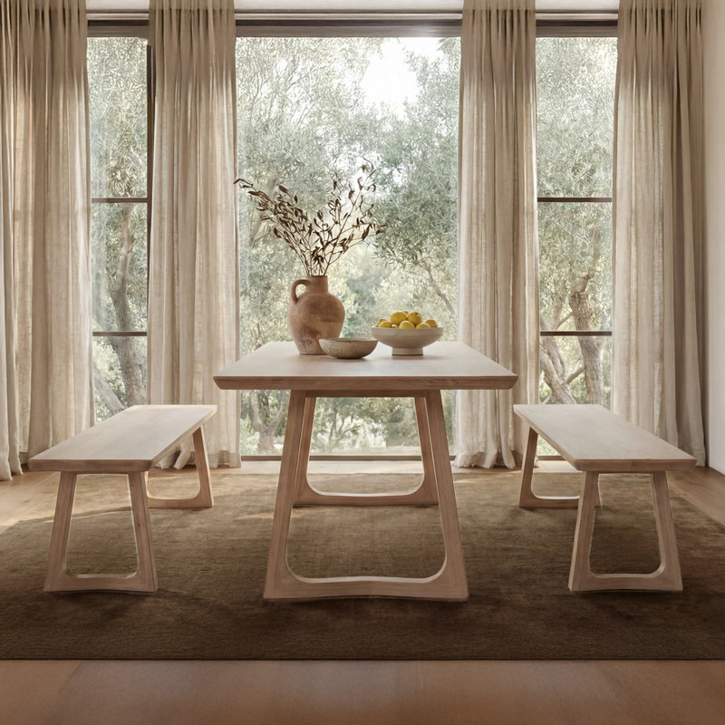 SILAS Solid Wood Bench