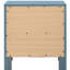 Table de chevet compacte l 25 po x H 22 po x P 17 po avec rangement à tiroirs style transitionnel deux po pour chambre à coucher