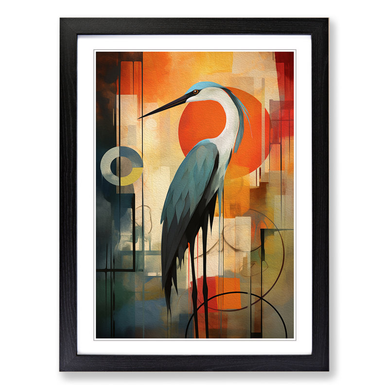 Heron Constructivism No.2 - Framed Print