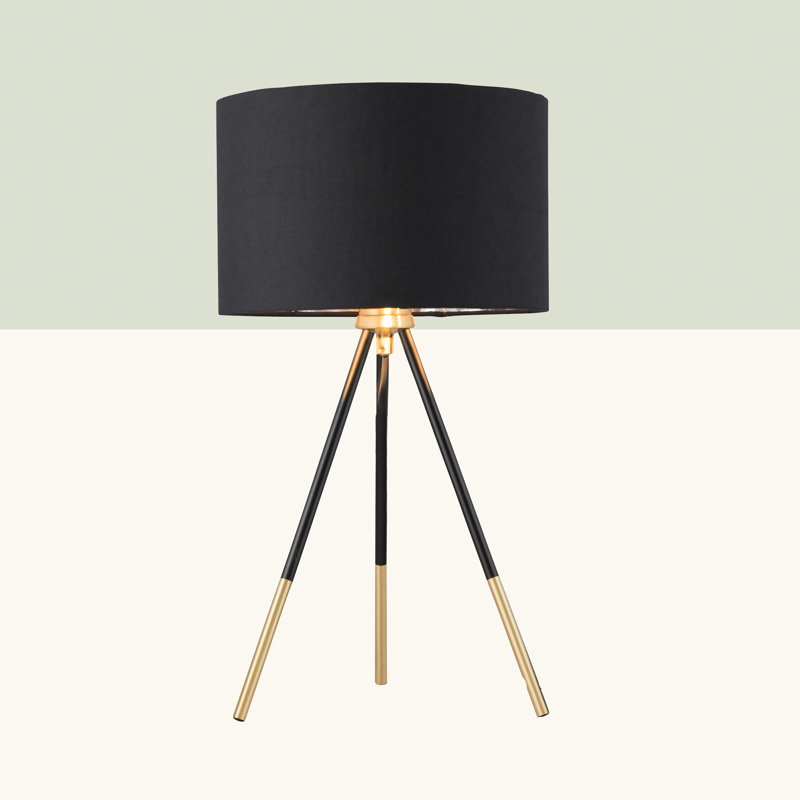Alma Metal Tripod Lamp, Brushed Copper
