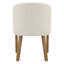 Chaise de baril en polyester avec pieds en bois massif Enley-124140784