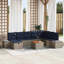 Ensemble de canapé de jardin avec coussin 9 pièces vidaXL-1274602977