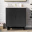 Ensemble de meuble-lavabo 30 po avec lavabo, armoire combinée, armoire de rangement pour salle de bain, structure en bois massif-125365161