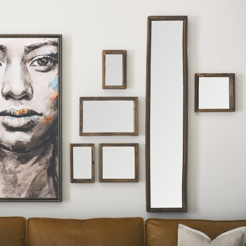 Joeisha Solid Wood Mirror, 18" x 12"
