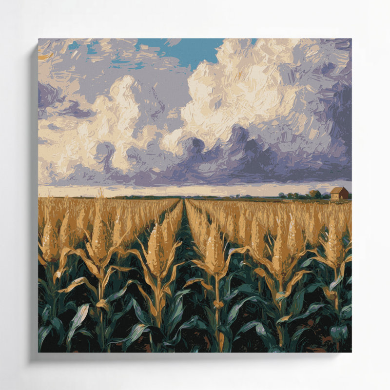 Art mural sur toile gris «USA State Iowa»