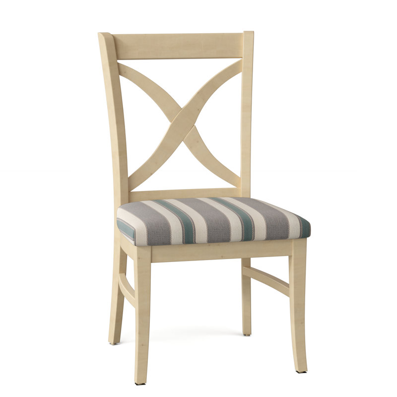 Chaise d'appoint Hues, Finition bisque, Tissu blanc performance 0851-94