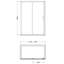 Lucie 1390 mm W Sliding Framed Shower Door with Clear Glass