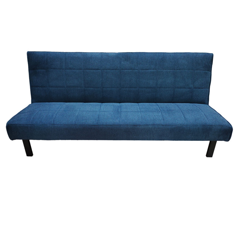 3 Seater Linen Sofa Bed, Navy