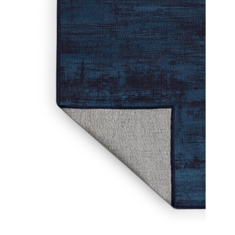 Tapis abstrait gris lavable à la machine, Rond 3 pi