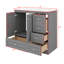 Meuble-lavabo sur pied 36 po avec lavabo en céramique 36 po et 4 tiroirs à fermeture en douceur-670567780