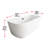 Cavidan 59'' x 30'' Soaking Bathtub-1371415003