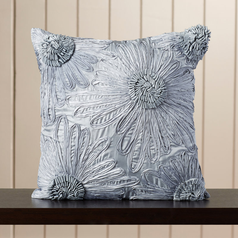 Adah Silk Pillow, Blue
