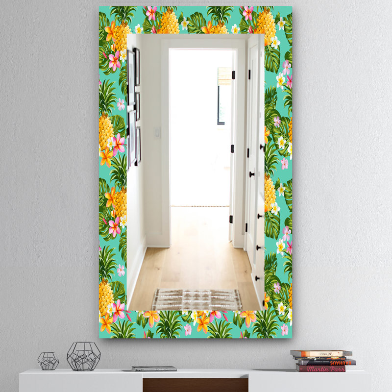 Miroir de salle de bain/meuble-lavabo bohémien, H 39,4 po x l 29,5 po