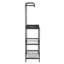 Heckscherville 59.69cm Steel Standard Baker's Rack with Microwave Compatibility Wooden Shelves