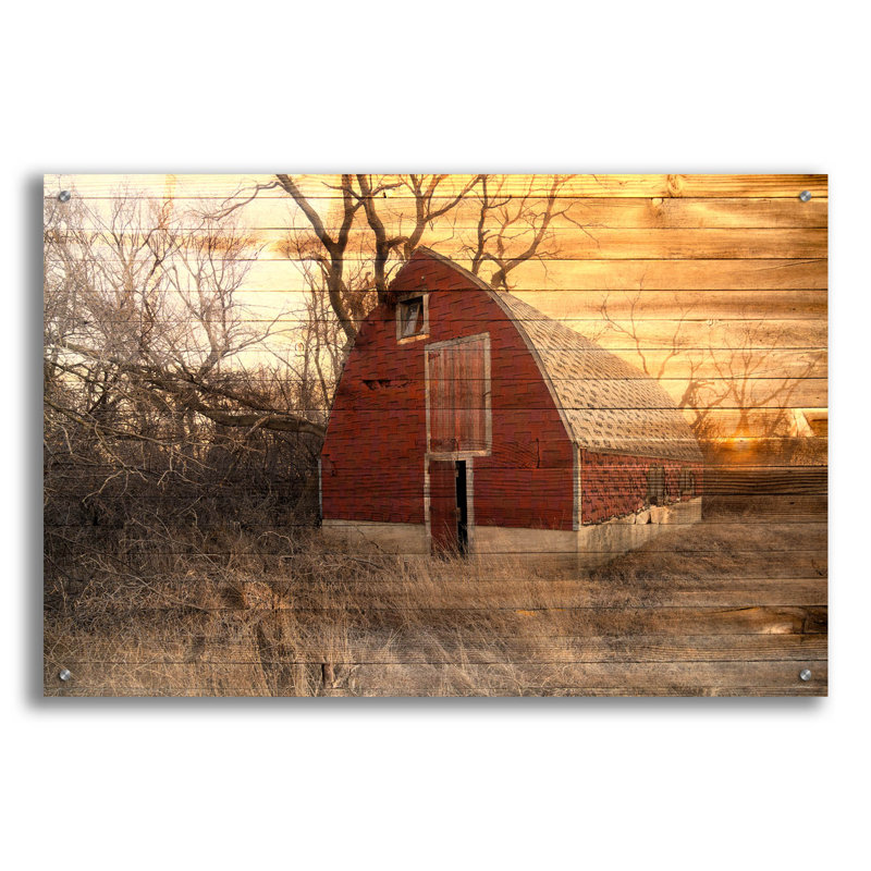 «Lost Farmstead On The Prairie 045» par Gordon Semmens, H 24 po x l 36 po x P 0,2 po