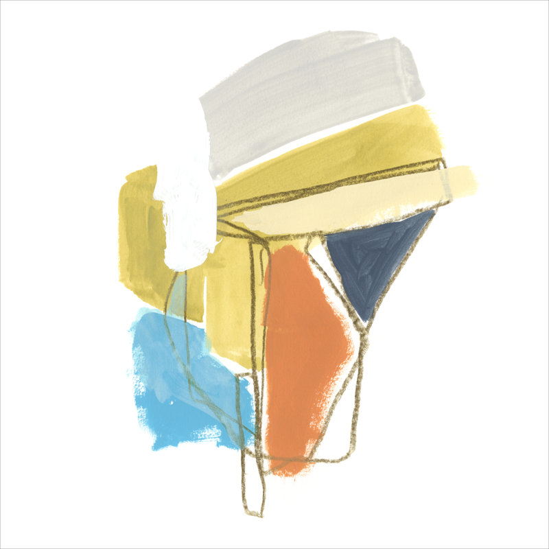 Allegro IV 1 Piece Wrapped Canvas Painting, 91cm H x 91cm W