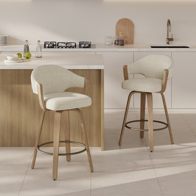 Tabouret de bar rotatif 26 po Mid-Century