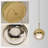 1-Light Single LED Crystal Sphere Adjustable Direction Pendant Light Titanium Gold Finish for Bedroom