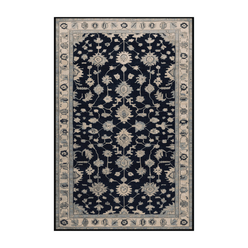 Tapis gris lavable à la machine, Rectangulaire 8 pi x 10 pi