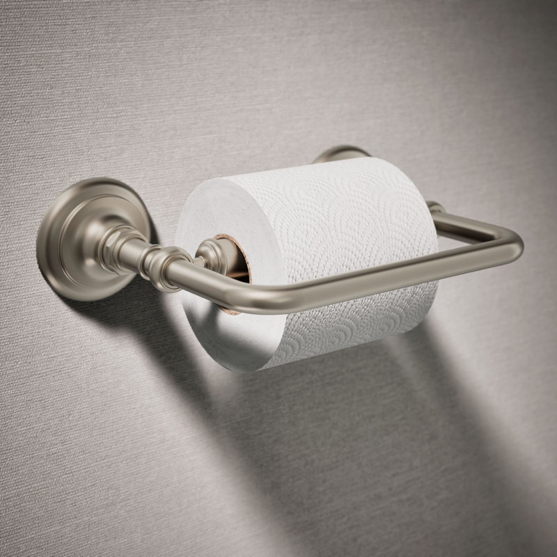 Artifacts® Pivoting Toilet Tissue Holder, Vibrant Brushed Nickel