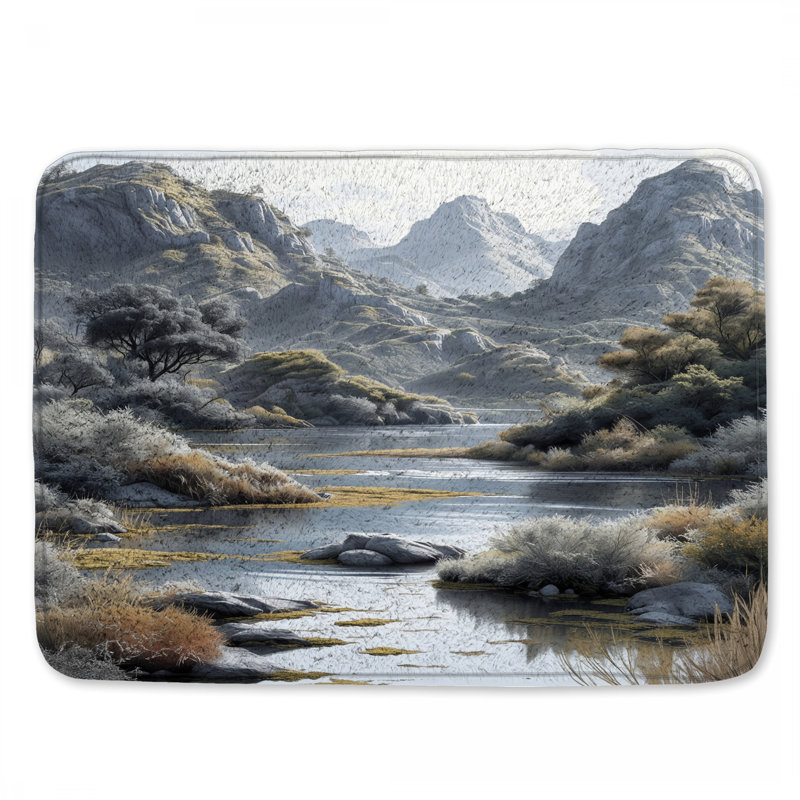 Tapis de bain Mountain River, L 24 po x L 17 po