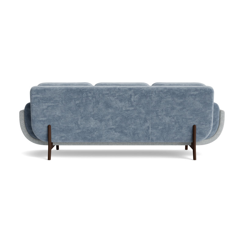 Regatta 100 Sofa, Vintage Chenille-Smoky Blue/Textured Slub-Sky Blue, Sienna
