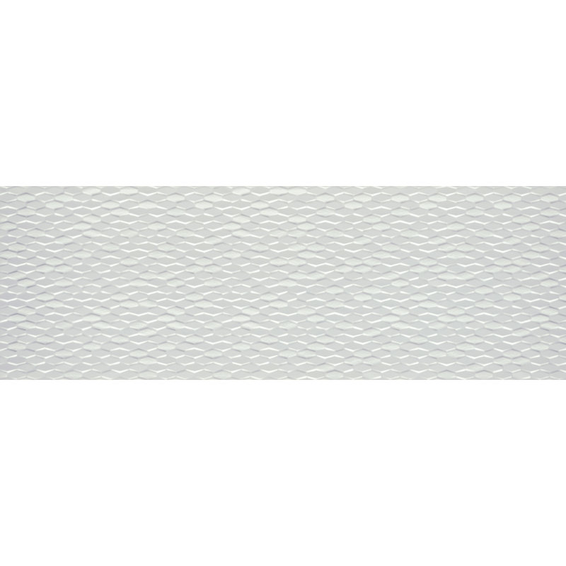 Artwork™ 12" x 35" Beveled Ceramic Metal look Tile, Gray