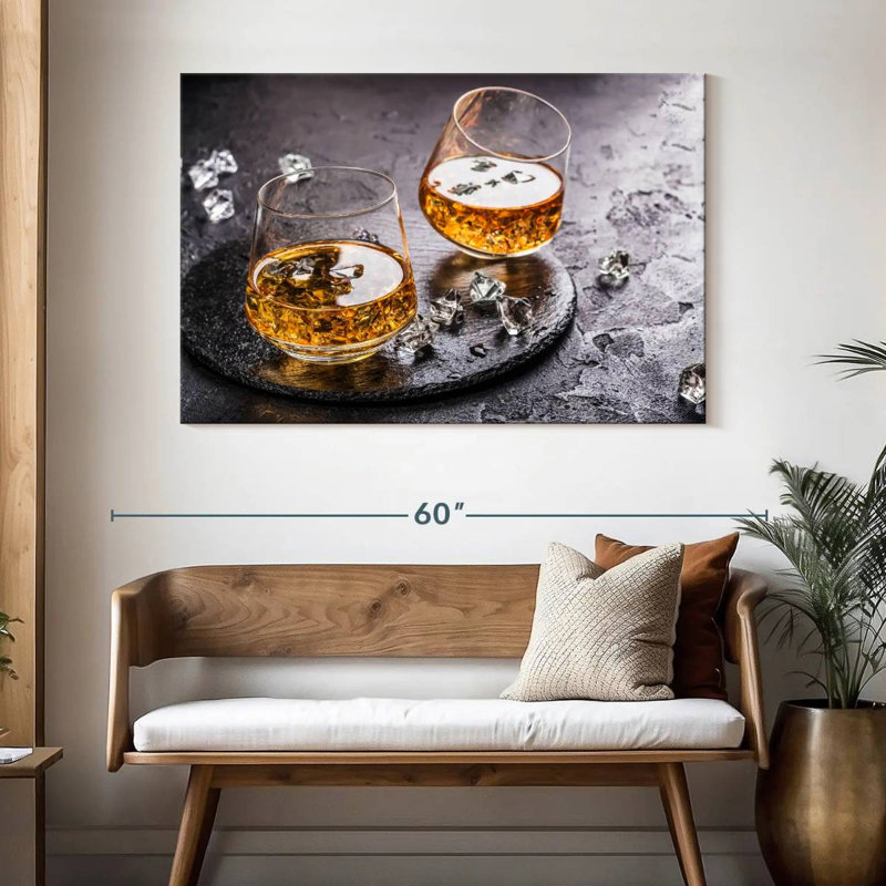 Yarlin Cognac On Ice, 32" H x 48" W