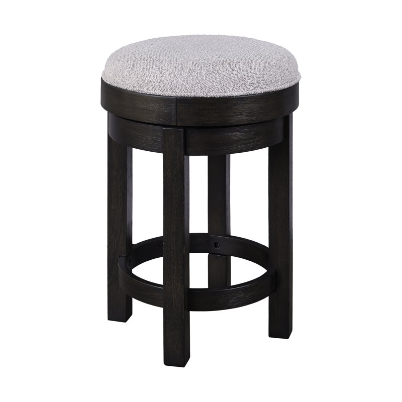 Upholstered Swivel Console Stool