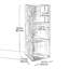 Unité de rangement à 3 cubes avec 3 tablettes, conception empilable avec ensemble de fixation murale pour l'organisation et la présentation du bureau à domicile-1002071346