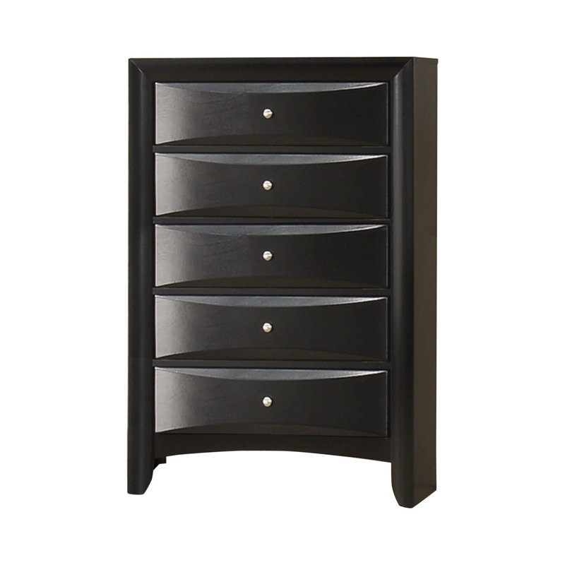 Ireland 32'' W 5 - Drawer Dresser, Black