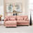 Deep Seat Sectionals, Wood Frame Modern L Shaped Sofa For Home