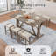 Ensemble de table de bar 4 pièces en bois massif avec charge USB-708088237-708088225