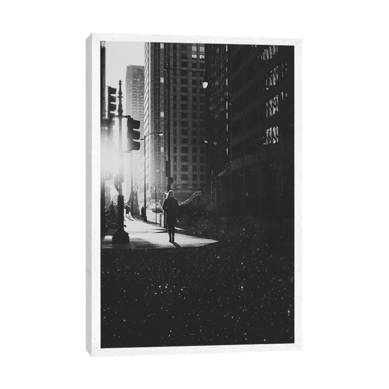 Everyday by Fran Rodriguez - Single Picture Frame Print on Canvas, White Framed