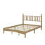 Grand lit plateforme en bois